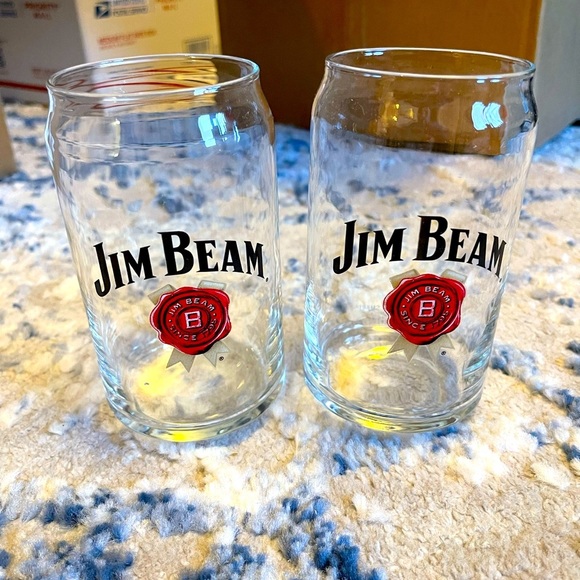 Jim Beam Other - **BUNDLE 2 SETS for $10** Set of 2 Jim Beam Bar Glasses